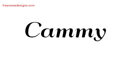 Art Deco Name Tattoo Designs Cammy Printable