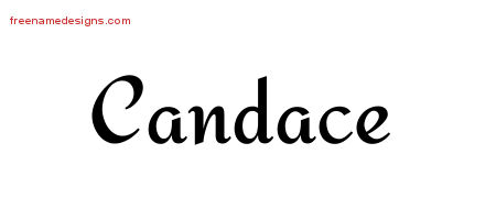 Calligraphic Stylish Name Tattoo Designs Candace Download Free