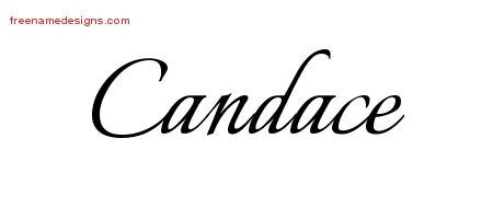 Calligraphic Name Tattoo Designs Candace Download Free