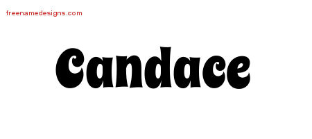 Groovy Name Tattoo Designs Candace Free Lettering