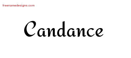 Calligraphic Stylish Name Tattoo Designs Candance Download Free