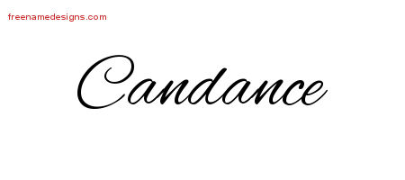 Cursive Name Tattoo Designs Candance Download Free