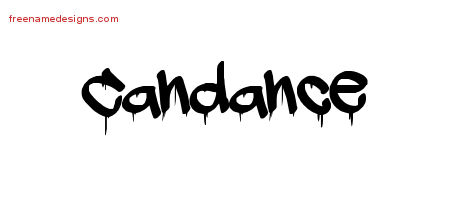 Graffiti Name Tattoo Designs Candance Free Lettering