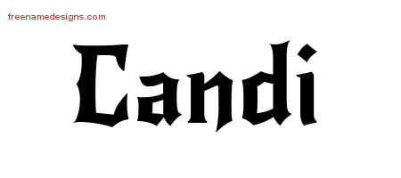Gothic Name Tattoo Designs Candi Free Graphic