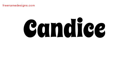 Groovy Name Tattoo Designs Candice Free Lettering
