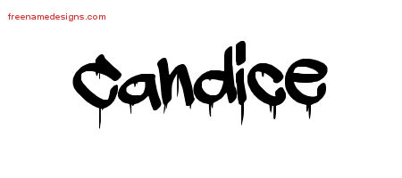 Graffiti Name Tattoo Designs Candice Free Lettering