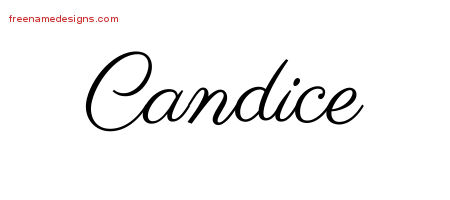 Classic Name Tattoo Designs Candice Graphic Download