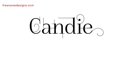 Decorated Name Tattoo Designs Candie Free