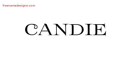 Flourishes Name Tattoo Designs Candie Printable
