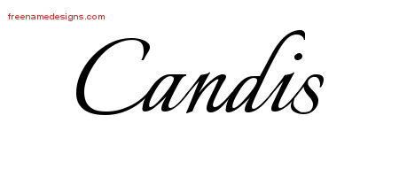 Calligraphic Name Tattoo Designs Candis Download Free