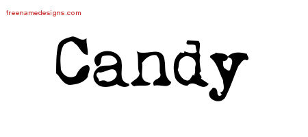 Vintage Writer Name Tattoo Designs Candy Free Lettering