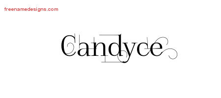 Decorated Name Tattoo Designs Candyce Free