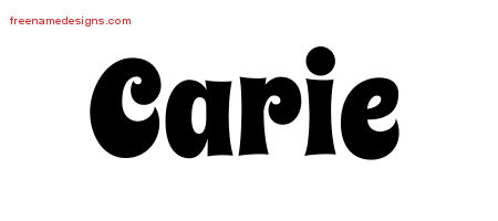 Groovy Name Tattoo Designs Carie Free Lettering