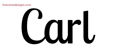 Handwritten Name Tattoo Designs Carl Free Printout