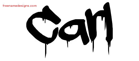 Graffiti Name Tattoo Designs Carl Free Lettering