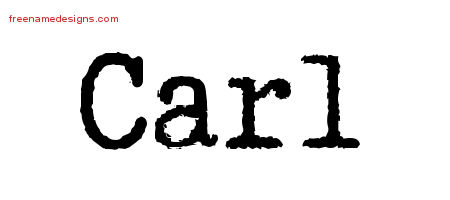 Typewriter Name Tattoo Designs Carl Free Download