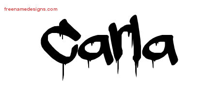 Graffiti Name Tattoo Designs Carla Free Lettering