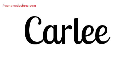Handwritten Name Tattoo Designs Carlee Free Download