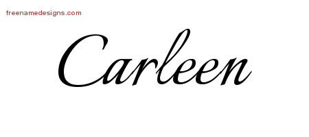 Calligraphic Name Tattoo Designs Carleen Download Free