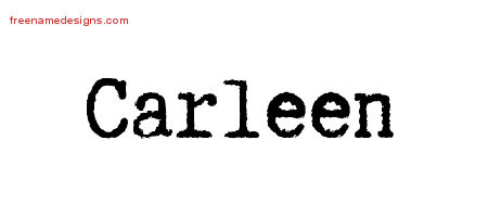 Typewriter Name Tattoo Designs Carleen Free Download