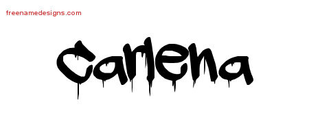Graffiti Name Tattoo Designs Carlena Free Lettering