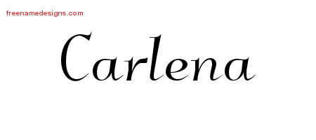 Elegant Name Tattoo Designs Carlena Free Graphic