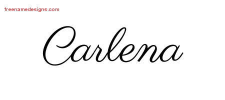 Classic Name Tattoo Designs Carlena Graphic Download