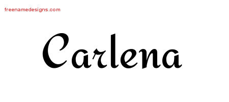 Calligraphic Stylish Name Tattoo Designs Carlena Download Free