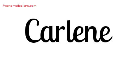 Handwritten Name Tattoo Designs Carlene Free Download