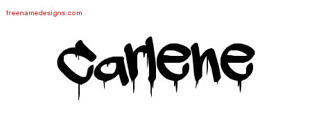 Graffiti Name Tattoo Designs Carlene Free Lettering