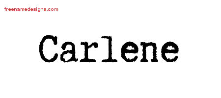 Typewriter Name Tattoo Designs Carlene Free Download