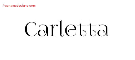 Vintage Name Tattoo Designs Carletta Free Download