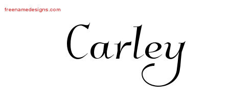 Elegant Name Tattoo Designs Carley Free Graphic