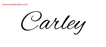 Cursive Name Tattoo Designs Carley Download Free