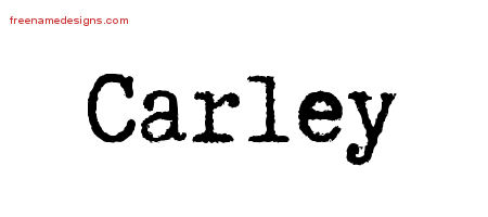 Typewriter Name Tattoo Designs Carley Free Download