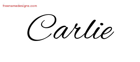 Cursive Name Tattoo Designs Carlie Download Free