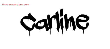 Graffiti Name Tattoo Designs Carline Free Lettering
