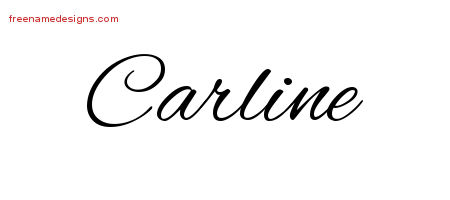 Cursive Name Tattoo Designs Carline Download Free