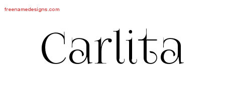 Vintage Name Tattoo Designs Carlita Free Download