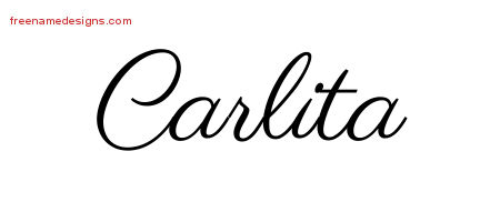 Classic Name Tattoo Designs Carlita Graphic Download