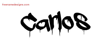 Graffiti Name Tattoo Designs Carlos Free