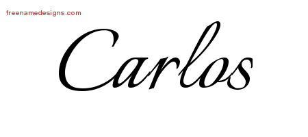 Calligraphic Name Tattoo Designs Carlos Download Free