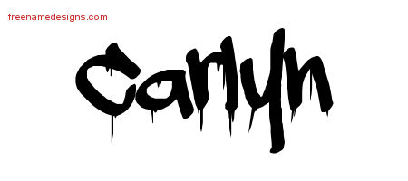 Graffiti Name Tattoo Designs Carlyn Free Lettering