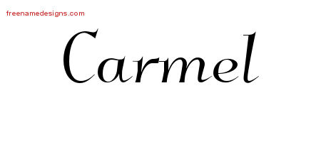 Elegant Name Tattoo Designs Carmel Free Graphic