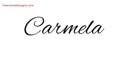 Cursive Name Tattoo Designs Carmela Download Free