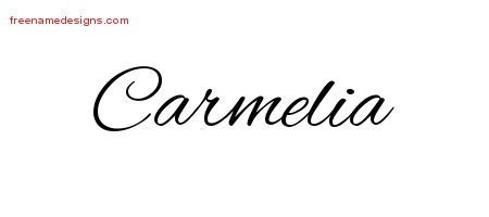 Cursive Name Tattoo Designs Carmelia Download Free