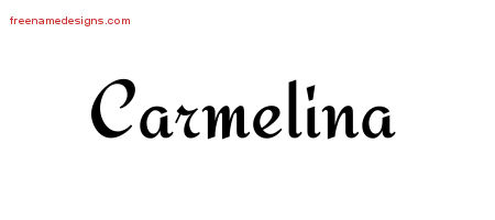 Calligraphic Stylish Name Tattoo Designs Carmelina Download Free