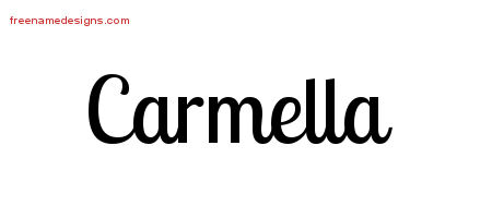 Handwritten Name Tattoo Designs Carmella Free Download