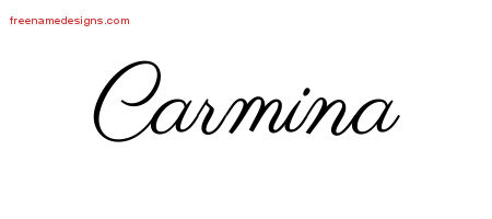 Classic Name Tattoo Designs Carmina Graphic Download
