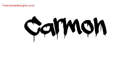 Graffiti Name Tattoo Designs Carmon Free Lettering